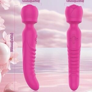 Pink Rose Heated Massage Wand